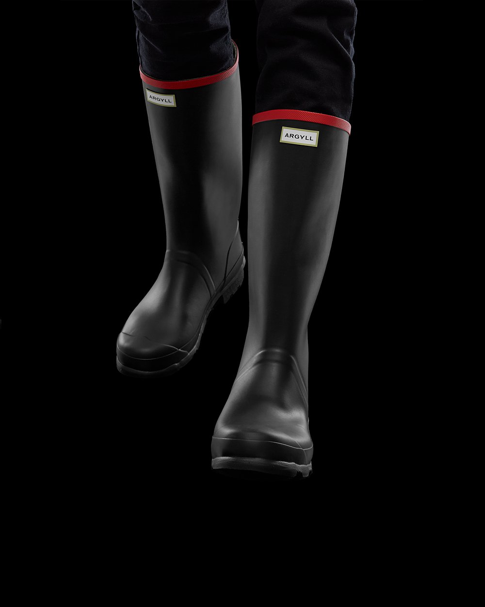 Galochas Altas Hunter Feminina Pretas - Argyll Full Knee - 37TQIWLHB